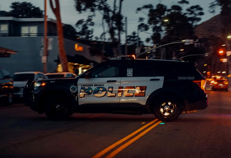 Police car city street preview